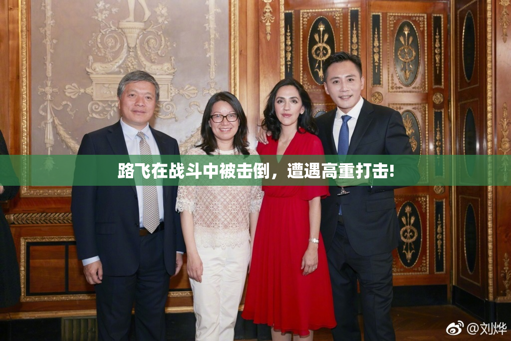 路飞在战斗中被击倒，遭遇高重打击!