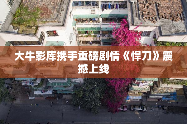 大牛影库携手重磅剧情《悍刀》震撼上线