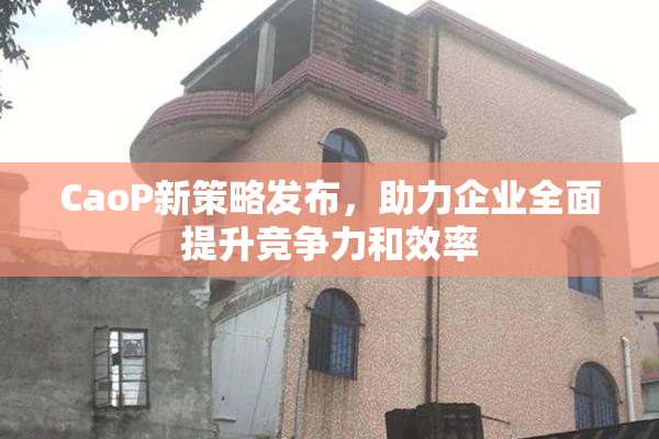 CaoP新策略发布，助力企业全面提升竞争力和效率