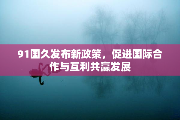 91国久发布新政策，促进国际合作与互利共赢发展