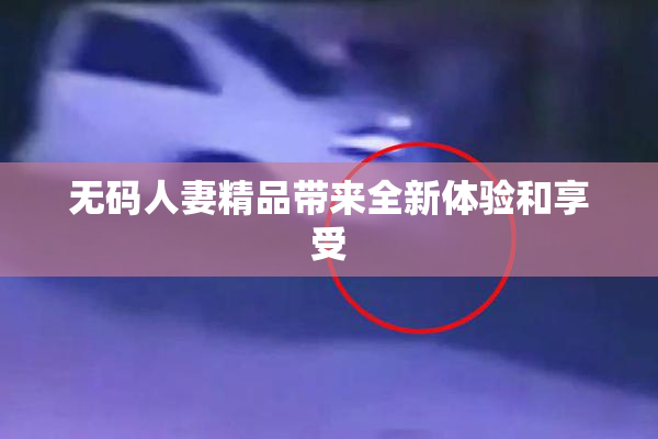 无码人妻精品带来全新体验和享受