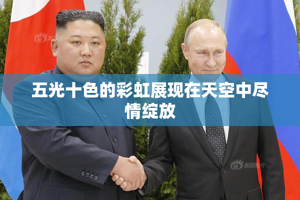 五光十色的彩虹展现在天空中尽情绽放