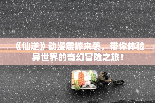 《仙逆》动漫震撼来袭，带你体验异世界的奇幻冒险之旅！