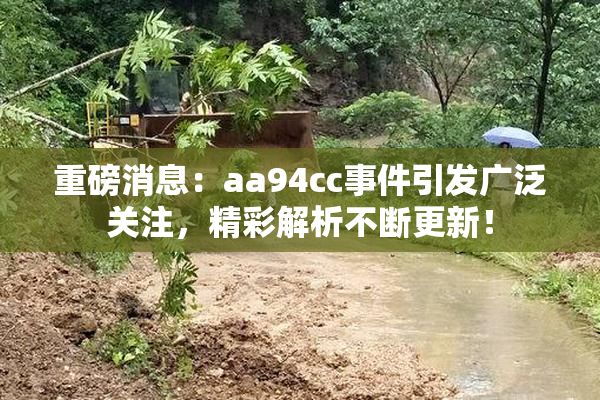 重磅消息：aa94cc事件引发广泛关注，精彩解析不断更新！