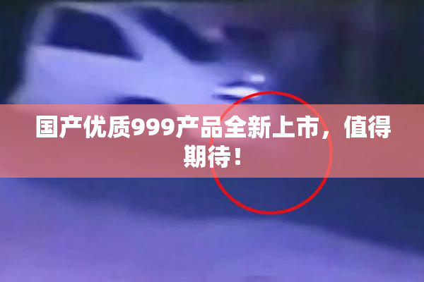 国产优质999产品全新上市，值得期待！