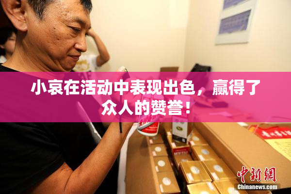 小哀在活动中表现出色，赢得了众人的赞誉！