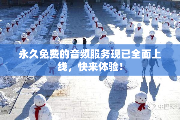 永久免费的音频服务现已全面上线，快来体验！