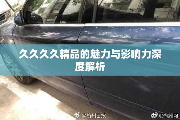 久久久久精品的魅力与影响力深度解析