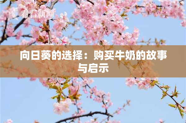 向日葵的选择：购买牛奶的故事与启示