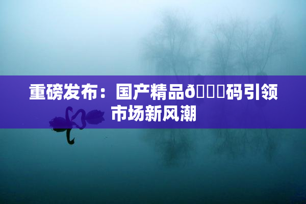 重磅发布：国产精品🈚码引领市场新风潮