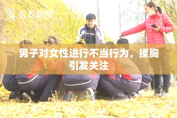 男子对女性进行不当行为，揉胸引发关注
