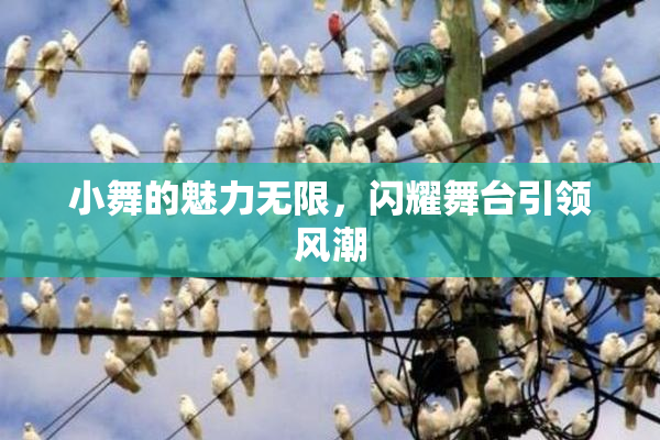 小舞的魅力无限，闪耀舞台引领风潮