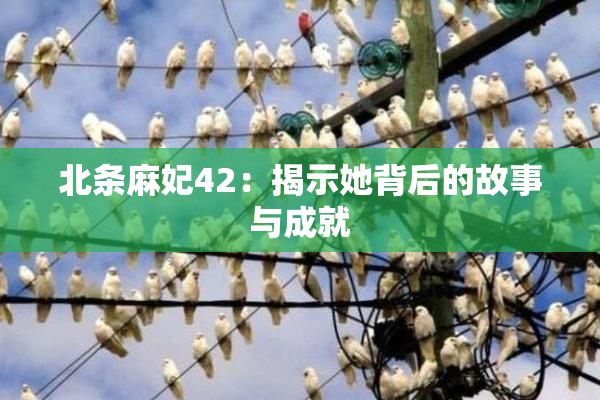 北条麻妃42：揭示她背后的故事与成就