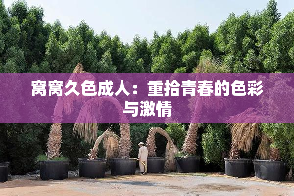 窝窝久色成人：重拾青春的色彩与激情