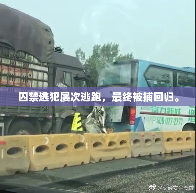 囚禁逃犯屡次逃跑，最终被捕回归。