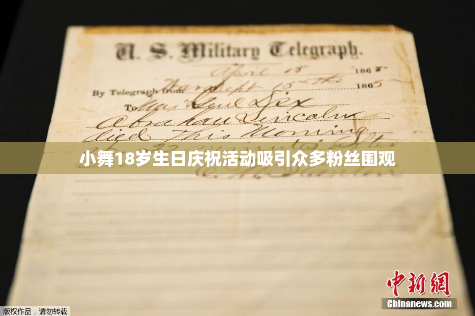 小舞18岁生日庆祝活动吸引众多粉丝围观