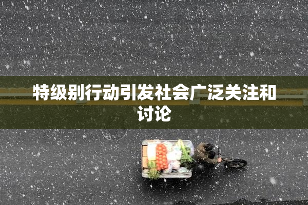 特级别行动引发社会广泛关注和讨论