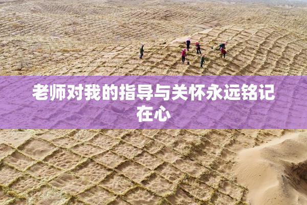 老师对我的指导与关怀永远铭记在心