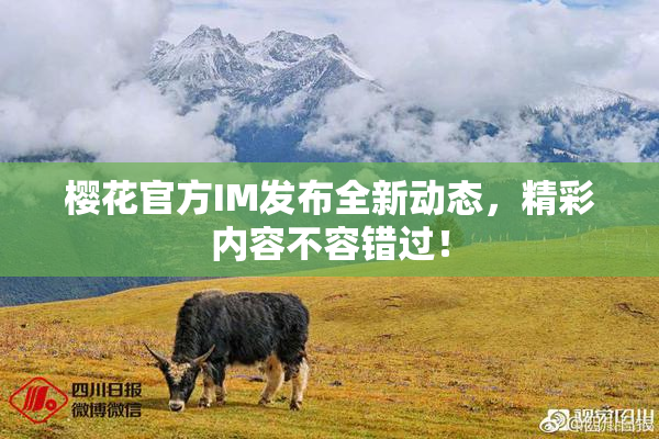 樱花官方IM发布全新动态，精彩内容不容错过！