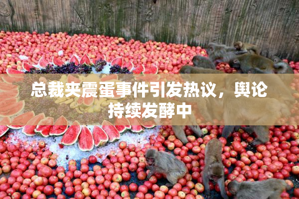 总裁夹震蛋事件引发热议，舆论持续发酵中