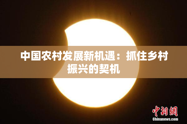 中国农村发展新机遇：抓住乡村振兴的契机