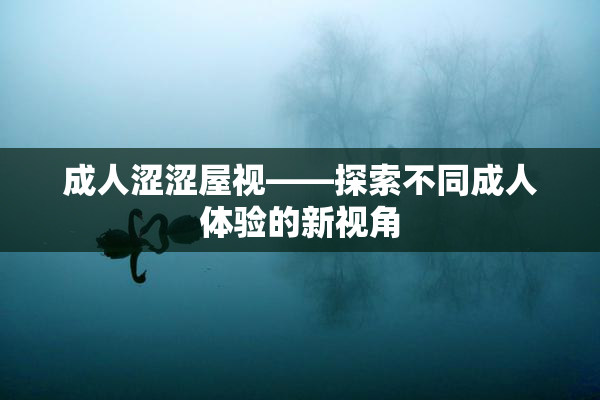 成人涩涩屋视——探索不同成人体验的新视角