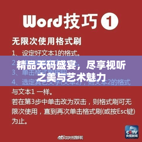 精品无码盛宴，尽享视听之美与艺术魅力