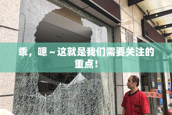 乖，嗯～这就是我们需要关注的重点！