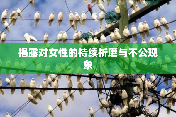 揭露对女性的持续折磨与不公现象
