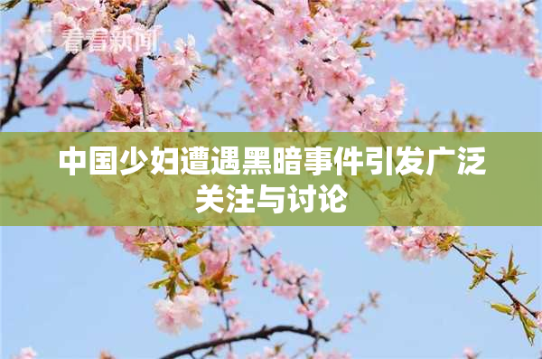 中国少妇遭遇黑暗事件引发广泛关注与讨论
