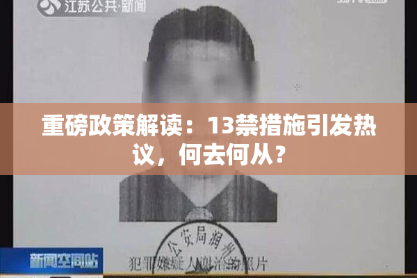 重磅政策解读：13禁措施引发热议，何去何从？