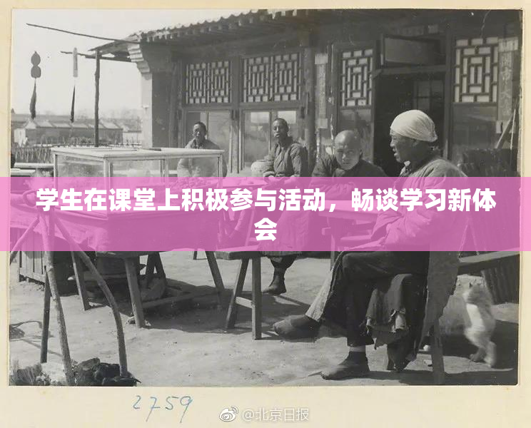 学生在课堂上积极参与活动，畅谈学习新体会