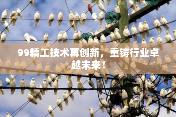 99精工技术再创新，重铸行业卓越未来！