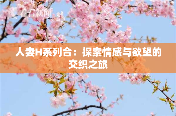 人妻H系列合：探索情感与欲望的交织之旅
