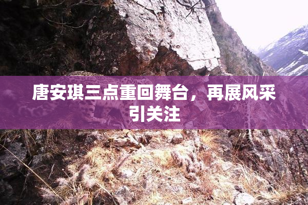 唐安琪三点重回舞台，再展风采引关注