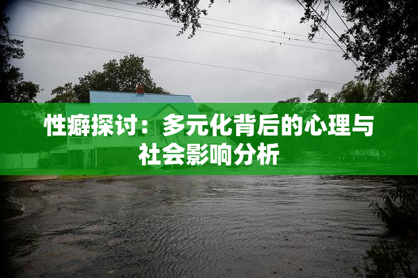 性癖探讨：多元化背后的心理与社会影响分析