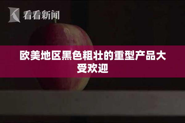 欧美地区黑色粗壮的重型产品大受欢迎