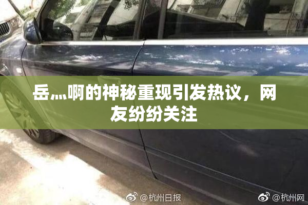 岳灬啊的神秘重现引发热议，网友纷纷关注