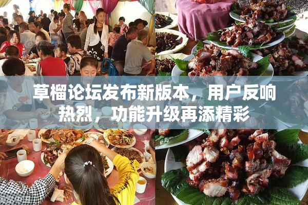 草榴论坛发布新版本，用户反响热烈，功能升级再添精彩