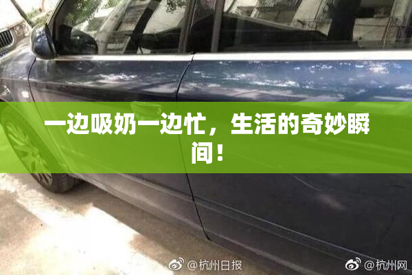 一边吸奶一边忙，生活的奇妙瞬间！