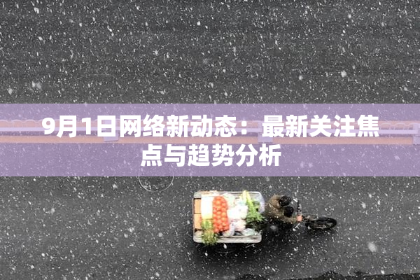 9月1日网络新动态：最新关注焦点与趋势分析