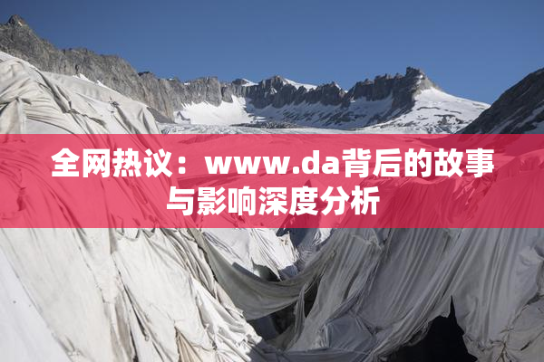 全网热议：www.da背后的故事与影响深度分析
