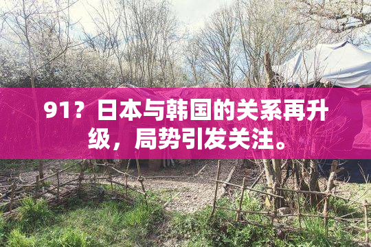 91？日本与韩国的关系再升级，局势引发关注。