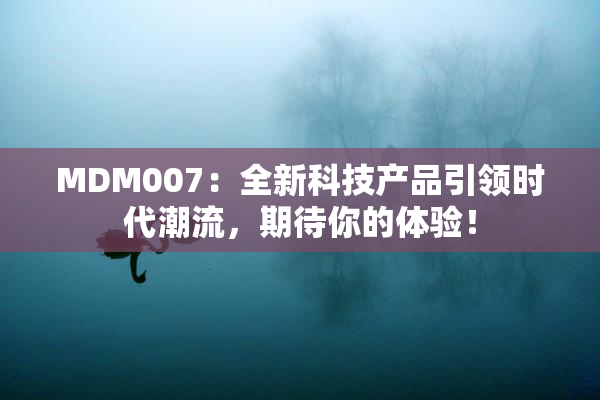 MDM007：全新科技产品引领时代潮流，期待你的体验！