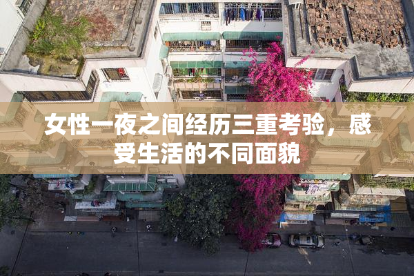 女性一夜之间经历三重考验，感受生活的不同面貌