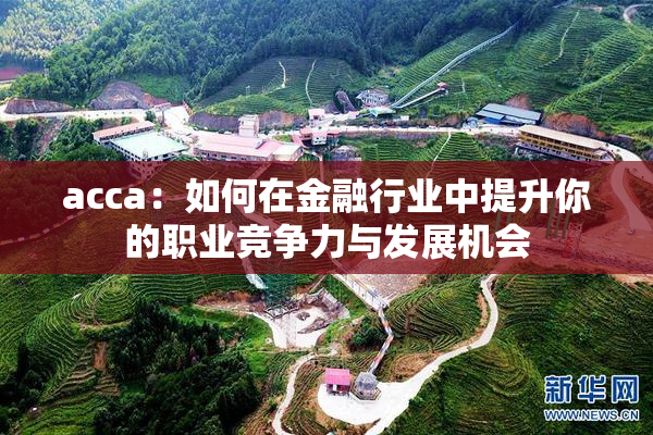 acca：如何在金融行业中提升你的职业竞争力与发展机会