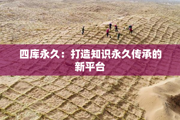 四库永久：打造知识永久传承的新平台