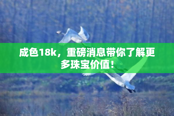 成色18k，重磅消息带你了解更多珠宝价值！