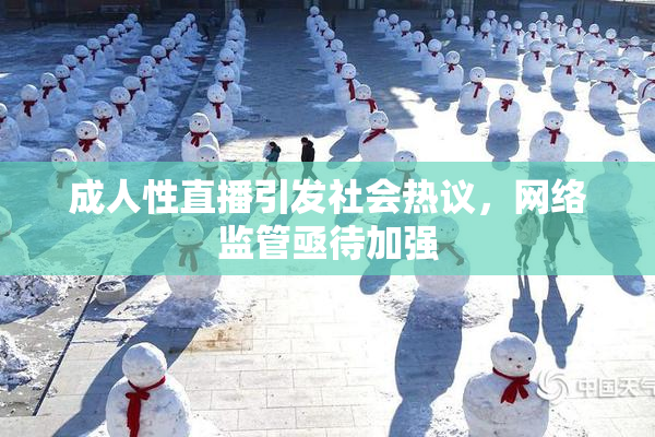 成人性直播引发社会热议，网络监管亟待加强