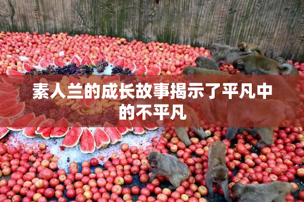 素人兰的成长故事揭示了平凡中的不平凡